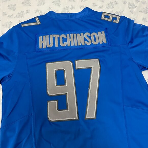 NFL Aidan Hutchinson Detroit Lions Nike Dri Fit Nfl Elite #97 Jersey - Picture 5 of 6